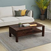 ONIJA Sheesham Solid Wood Coffee Table For Living Room (Pre-assembled)